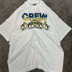 Vintage 90s hanes fifty‎ fifty single stitch penguin crew tshirt